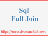 Sql Full Outer Join Simmanchith
