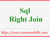 Sql Right Outer Join Query Simmanchith