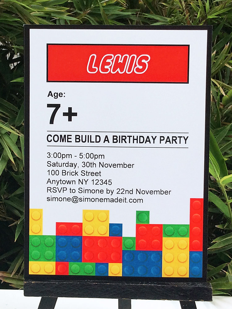 Ninja birthday invitation, ninjago theme birthday party, brick building, lets party ninjas, any age, editable pdf template adobe reader. Lego Birthday Party Printables Lego Invitations