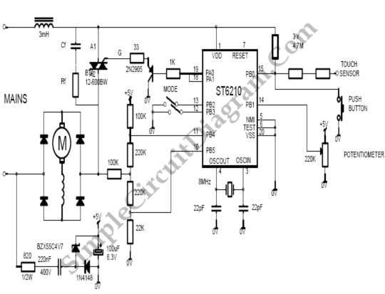 A closer look will now be taken into each circuit within the dc drive unit. Universal Dc Mode Motor Drive Simple Circuit Diagram