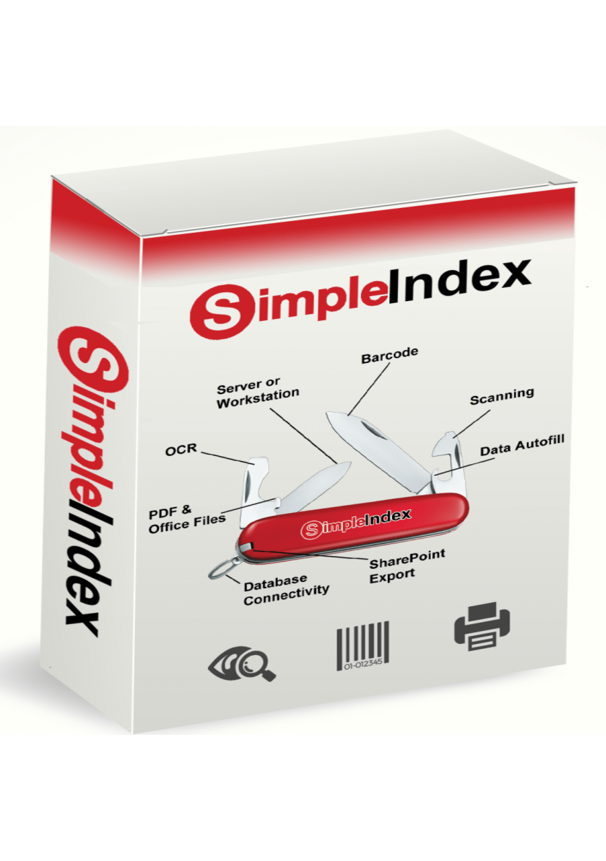 SimpleIndex Document Scanning and OCR Tool