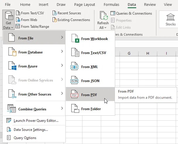 How To Convert PDF To Excel Without Software Get Data How To Convert PDF To Excel 
