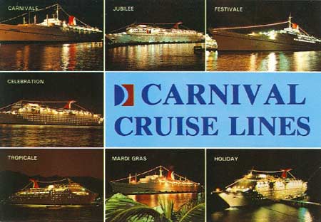 Carnival Cruise Line Postcards Page 1