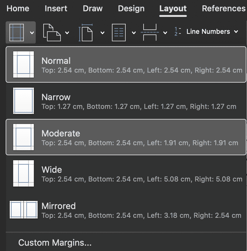 Change the worksheet margins to the wide margin style