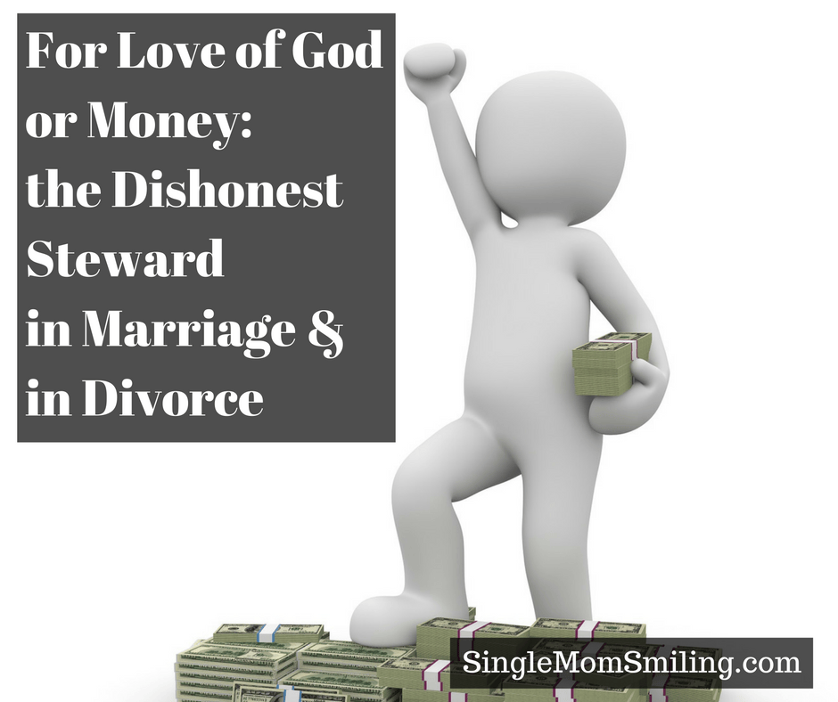 Man loving money