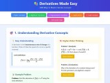 Understanding The Concept Of Derivatives In Calculus Mathematics