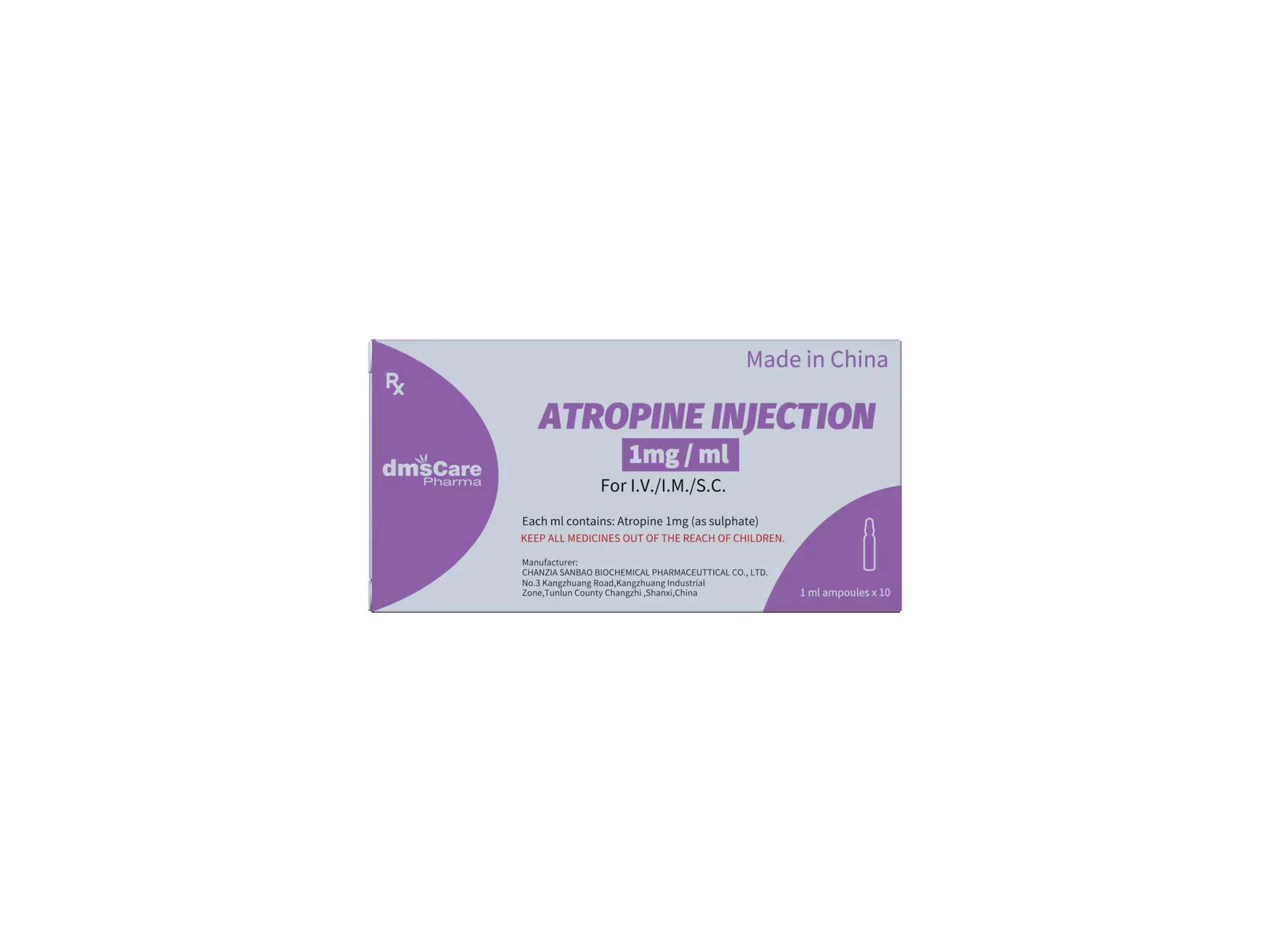 Atropine Sulphate Injection 1mg | Anticholinergic Emergency
