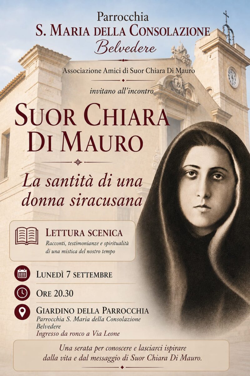 La santità quotidiana di Suor Chiara Di Mauro nei festeggiamenti di S. Anna a Belvedere