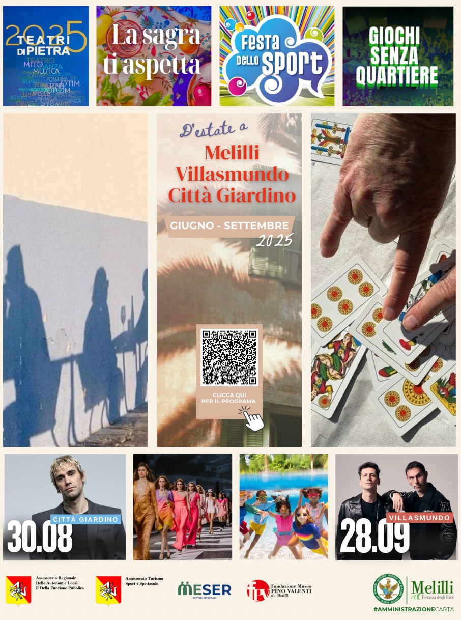 Cultura, musica e tradizione: l’estate 2025 anima Melilli, Villasmundo e Città Giardino