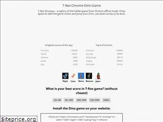 T Rex Game Google Dino Run Top 95 Unblocked Games Added on 9th November 2020.