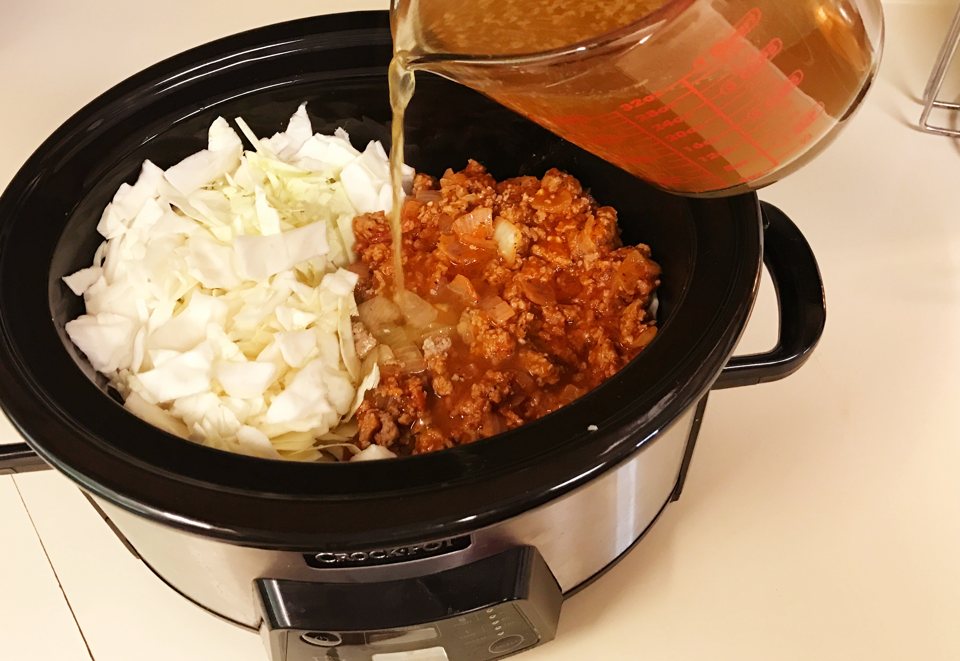 Slow Cooker Hearty Cabbage Soup Six Clever Sisters