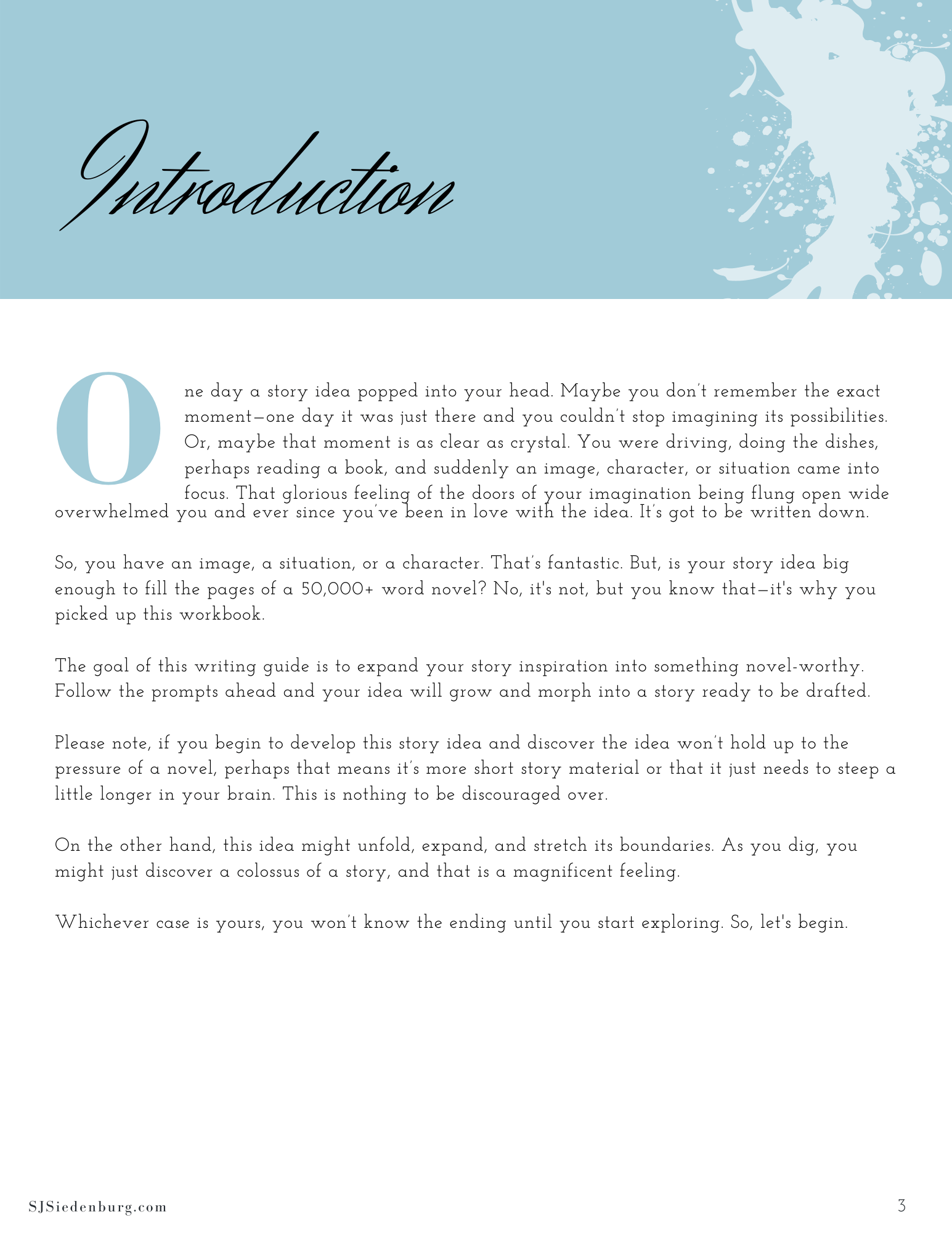pre-writing guide