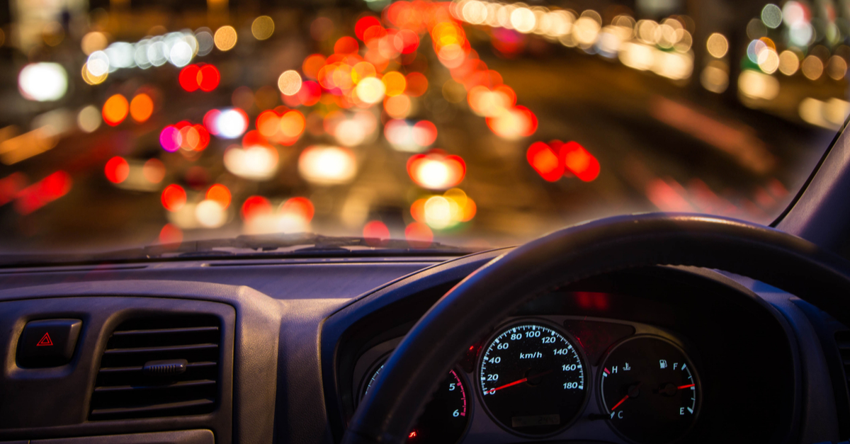 What happens to a car when the fuel light flashes?