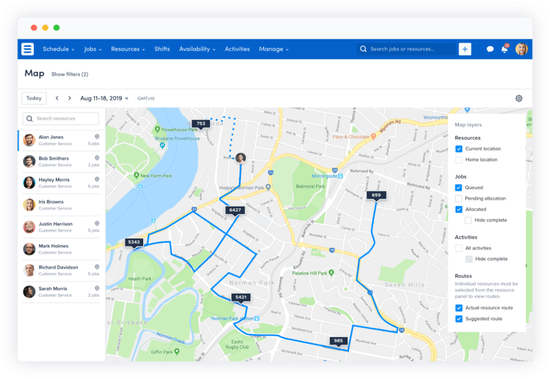 Mobile Scheduling App For Deskless Workers Skedulo Skedulo - Artistic Gradient Background - Desktop
