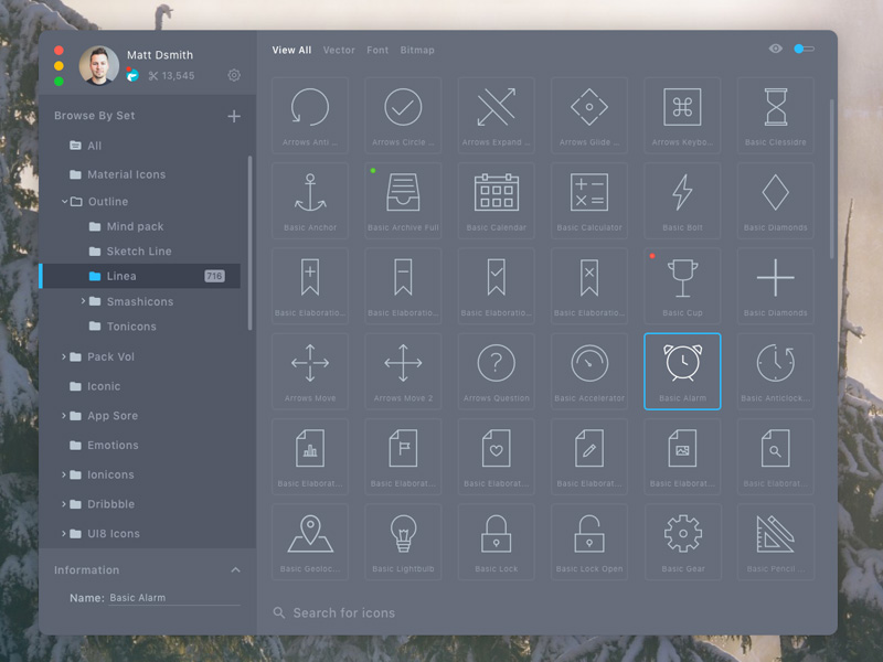 Iconjar App Dark Mode Sketch Freebie Download Free Resource For Sketch Sketch App Sources