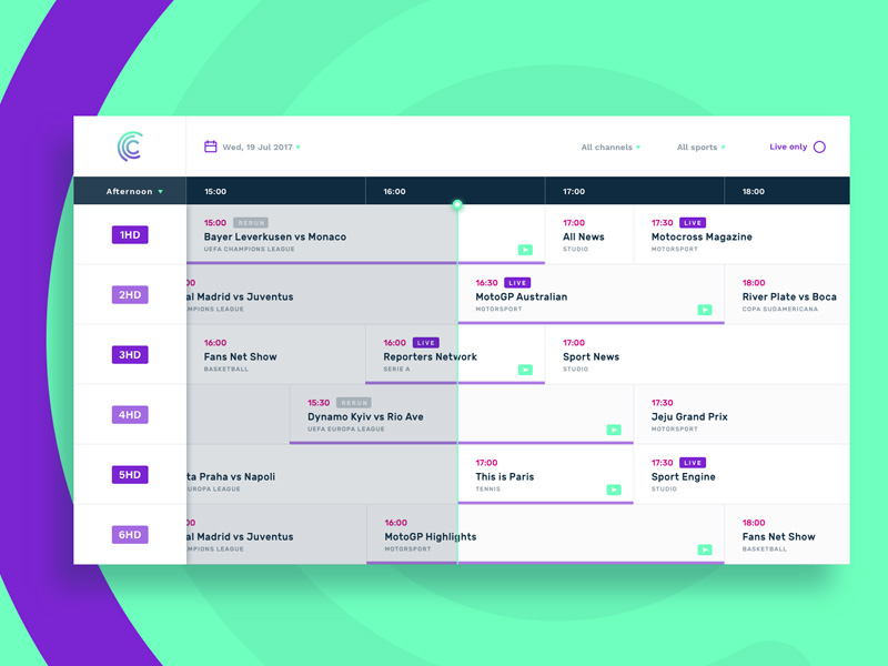 Tv Show Schedule Concept Sketch Freebie Download Free