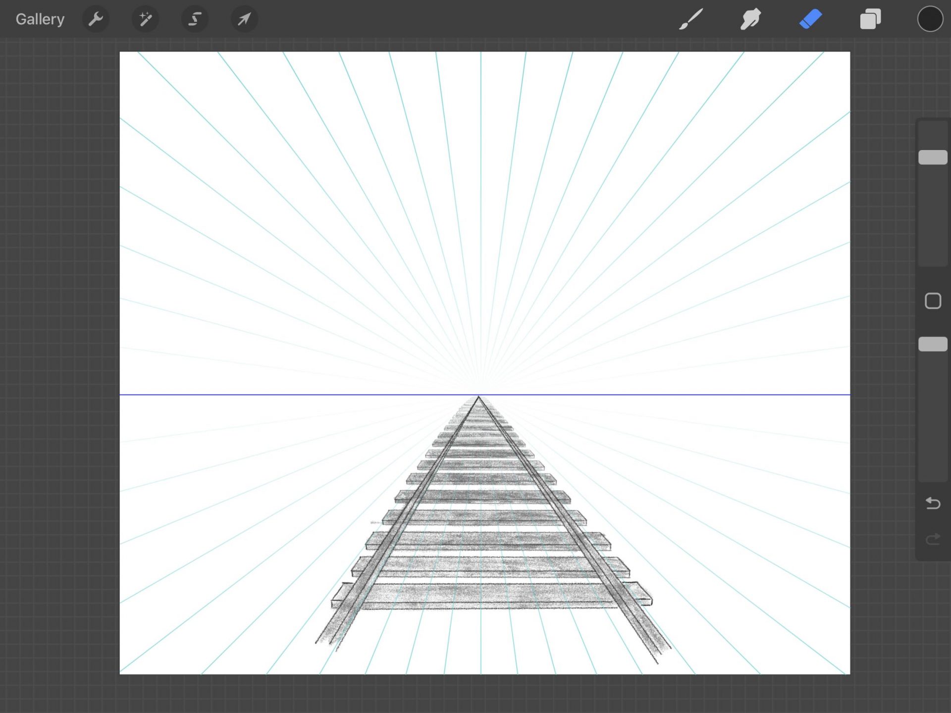 Perspective Illustration in Procreate