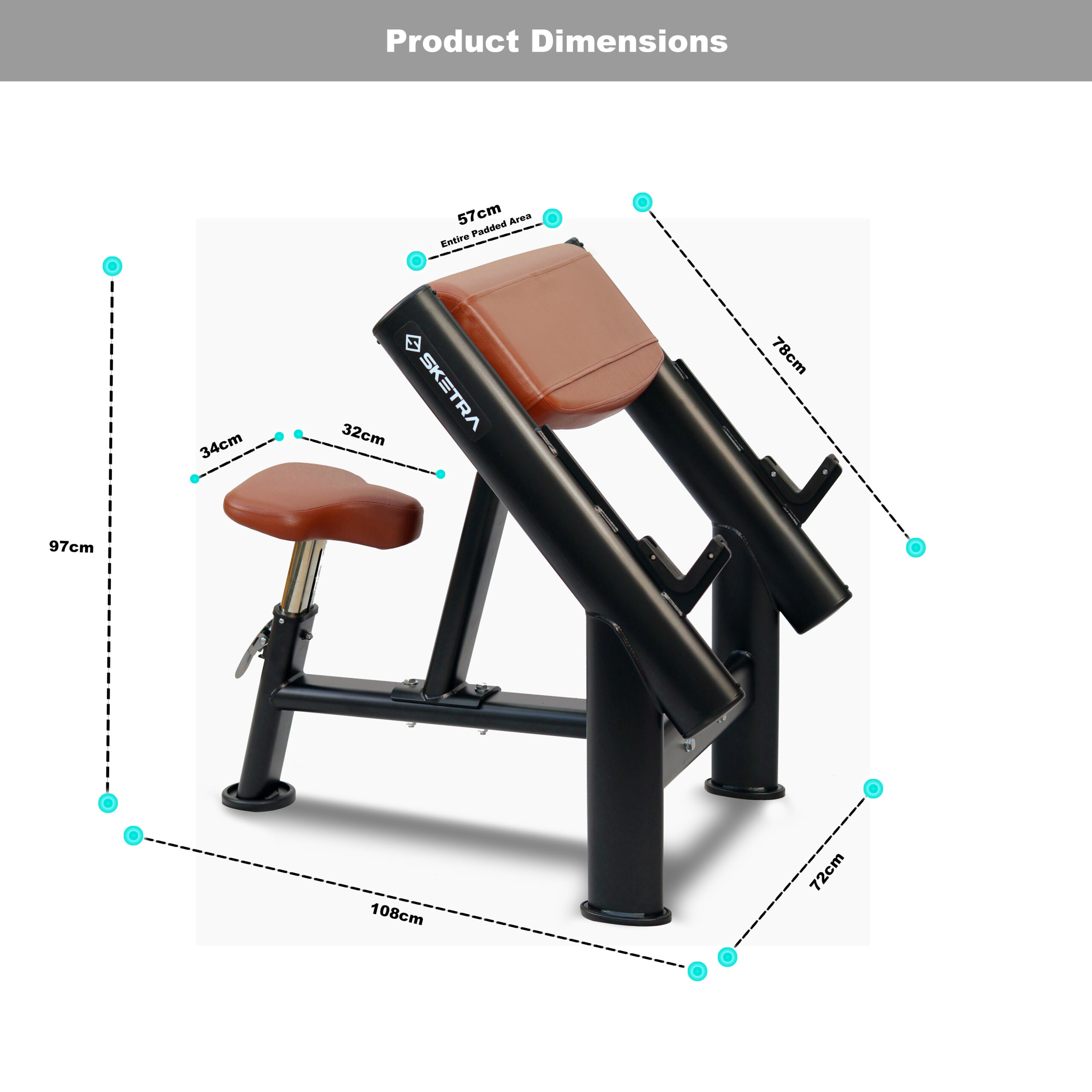 Sketra Scott Bench (ZH40) | Commercial Gym - Sketra
