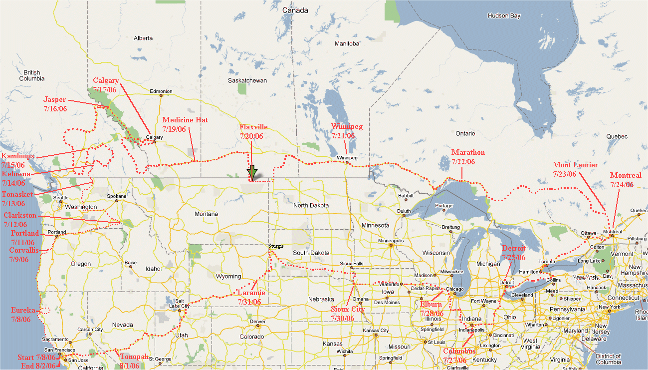 Political Map Us Canada Border P01b Map 