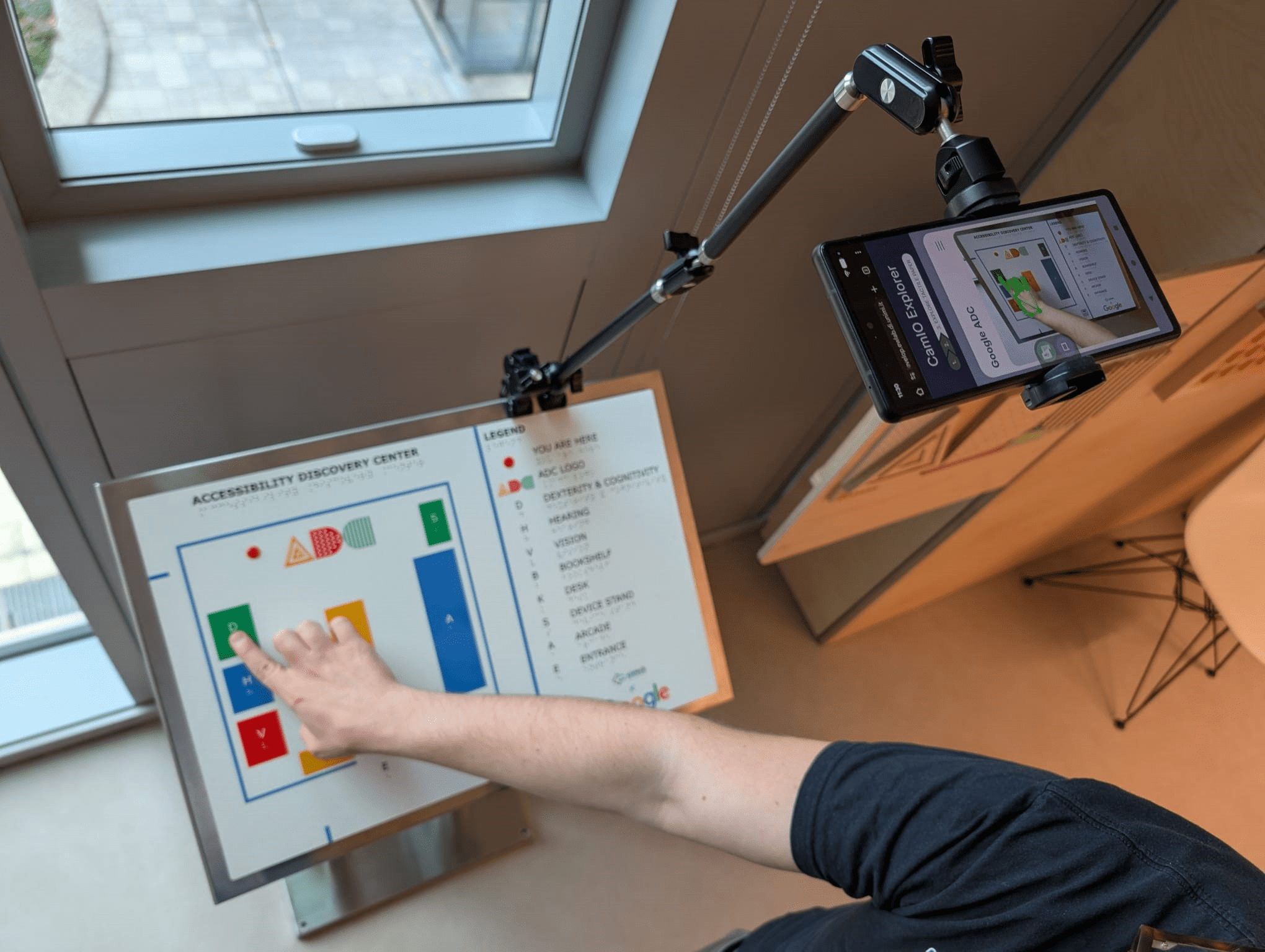 Interactive Tactile Map at Google ADC Milan