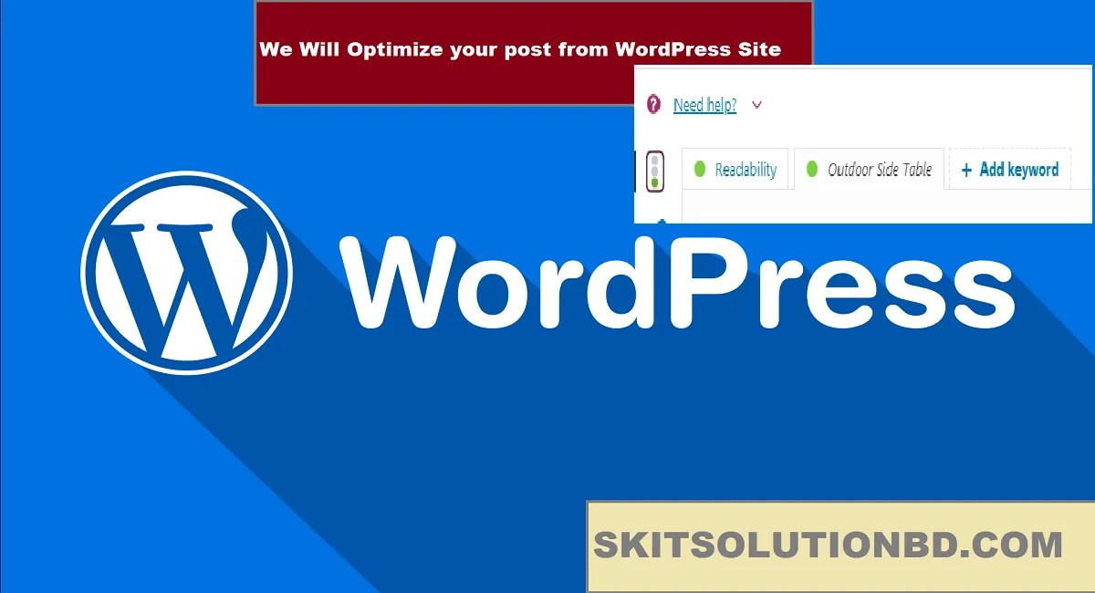 Optimize your post from WordPress
