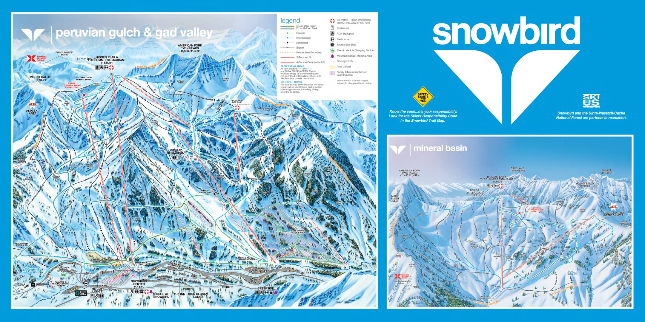 Trail Maps For Each Of Utah S 15 Ski Resort Ski Utah Fullsize