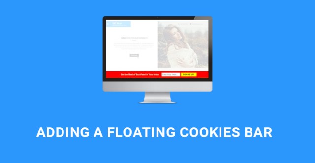 floating cookies bar WordPress