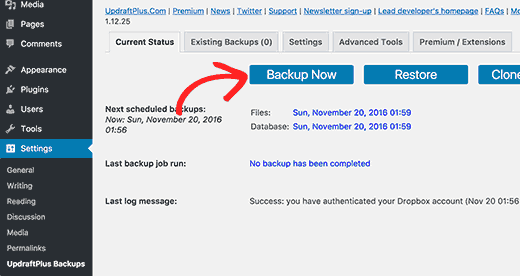 Aug 24, 2020 · updraftplus is a powerful backup plugin that will create a complete backup of your site, store your data in the cloud, and restore all your wordpress files and databases with just 1 click. How To Use Restore Wordpress Site Using Updraftplus Back Up