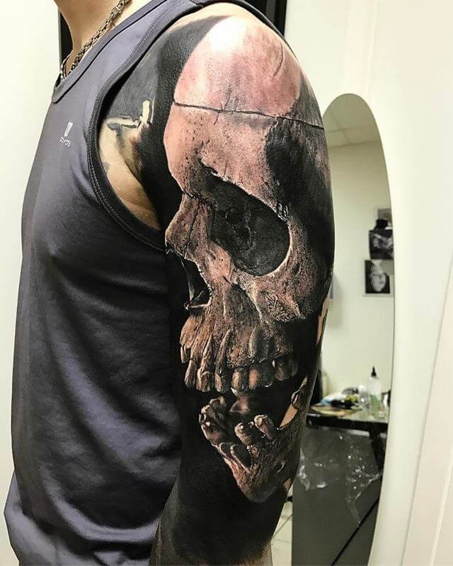 60 Black And Grey Skull Tattoos