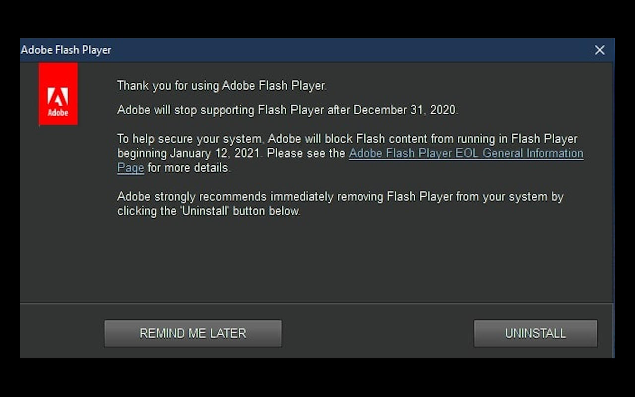 Adobe Flash Warnings Start Popping Up On Windows 10 Slashgear