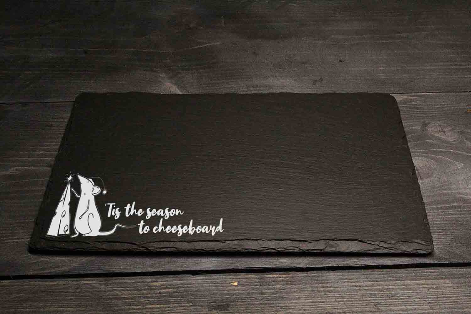 Tis The Season To Cheeseboard Welsh Slate Gift