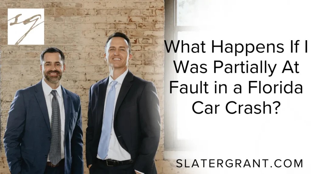 What happens if i was partially at fault in a florida car crash?