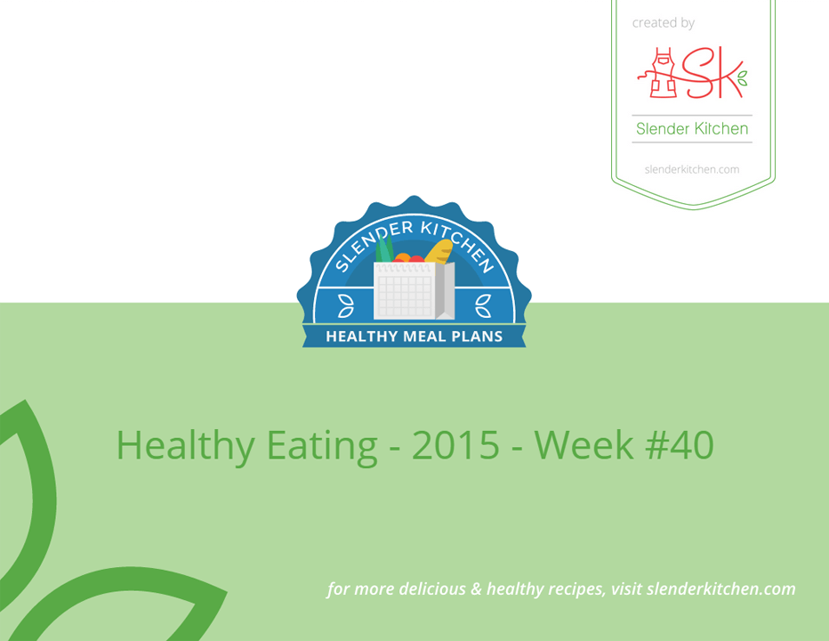 Meal Plan Sample Slender Kitchen