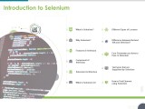 Software Testing Framework For Learners Introduction To Selenium Ppt Powerp