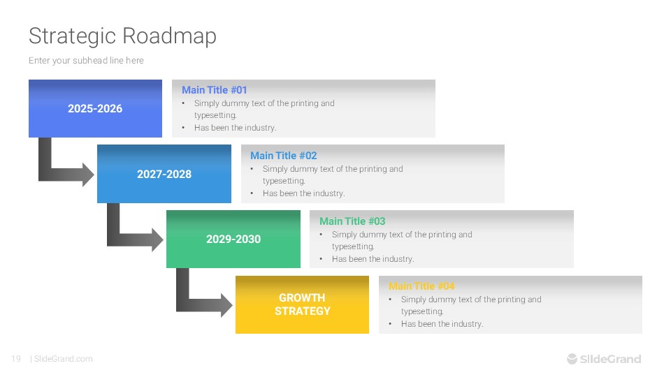 30 Best Powerpoint Roadmap Templates 2024 Design Shack Strategic Roadmap PowerPoint Template Designs 018 