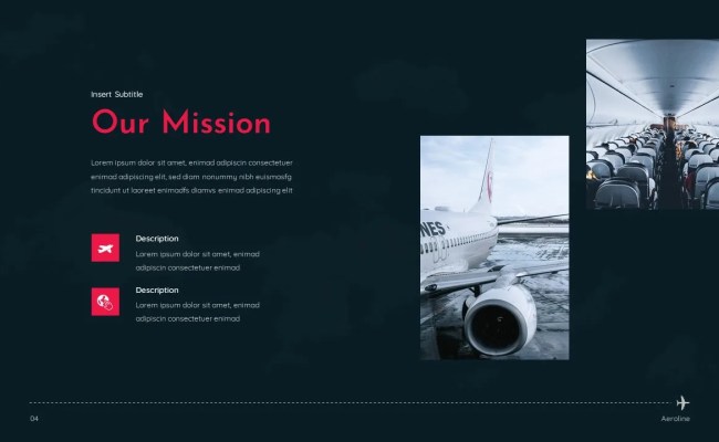 Aviation PowerPoint Templates For Presentation - SlideKit