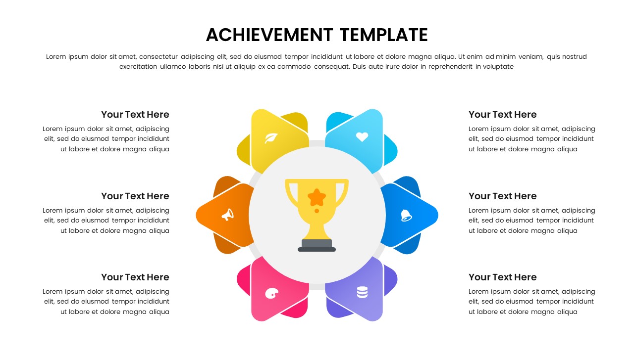 Achievement presentation templates for google slides