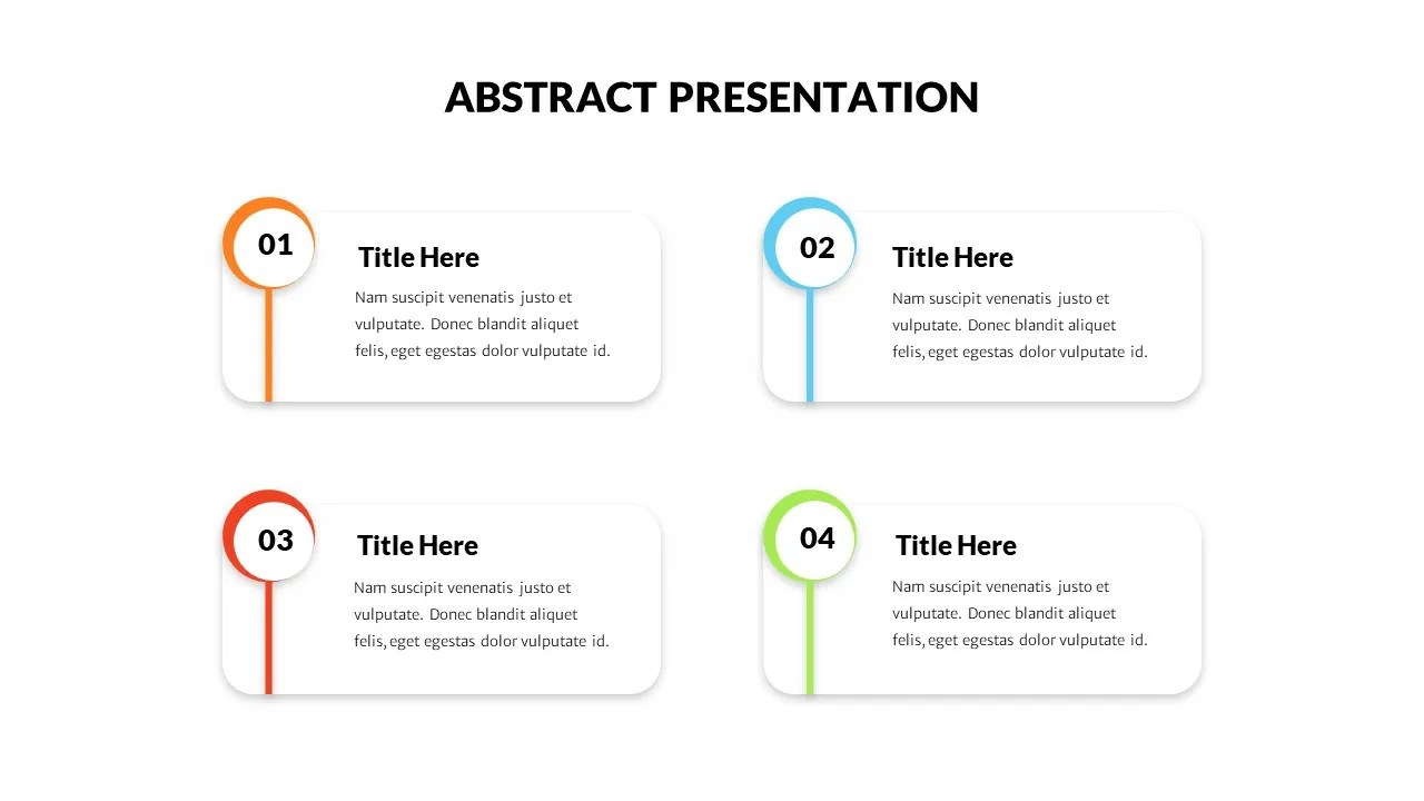 Google slides abstract presentation template