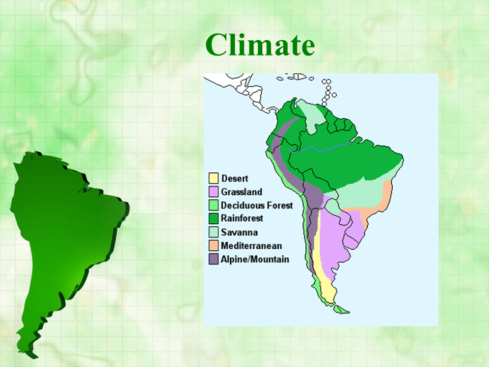 Stage iconic photos on the dramatic . South America the continent - Presentation Geography