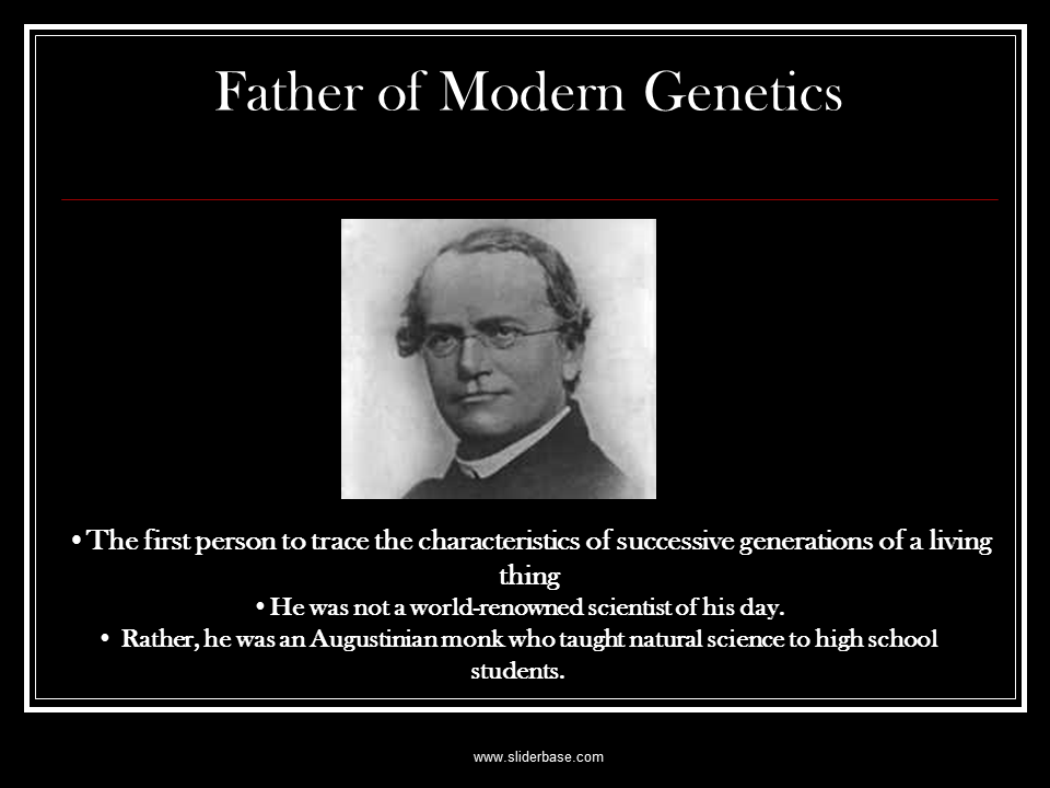 Genetics is the study of heredity. Gregor Mendel Presentation Genetics
