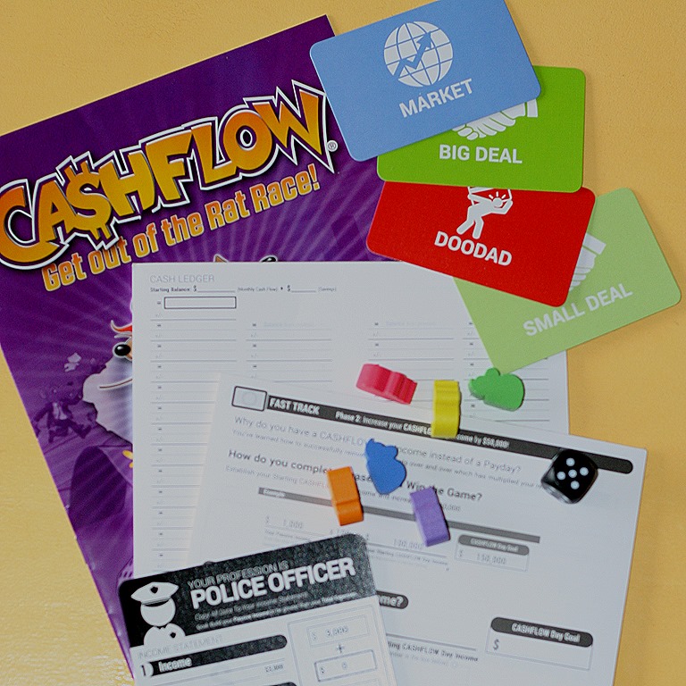 CASHFLOW board game like Monopoly on steriods