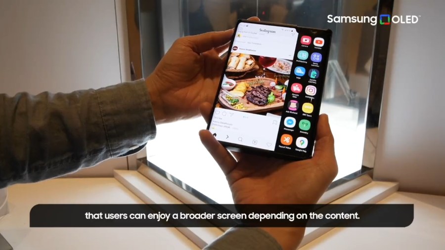 Samsung Flex Slideable Screenshot Twitter