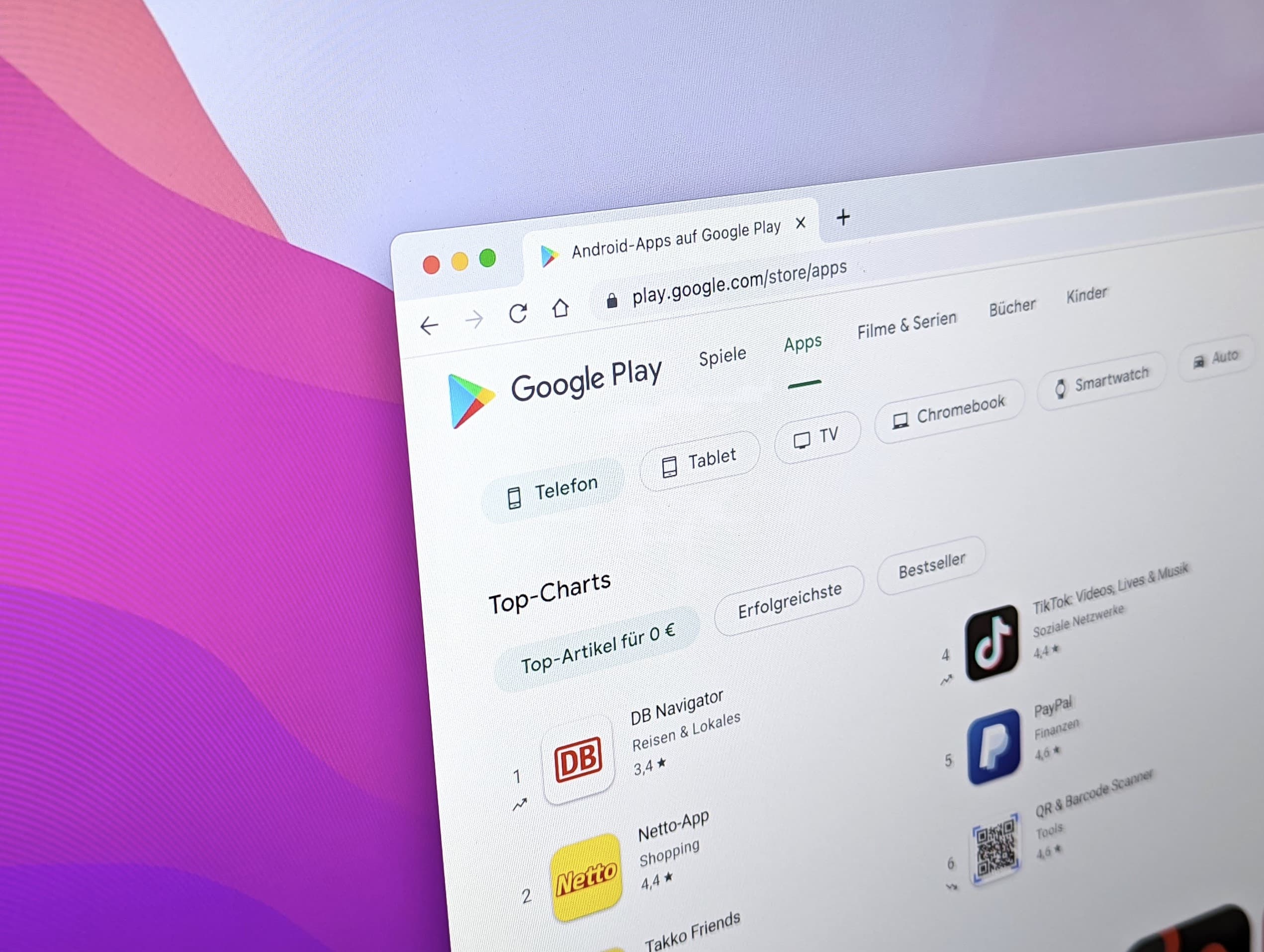 Google Play Store für Tablets und Chromebooks aufgemöbelt