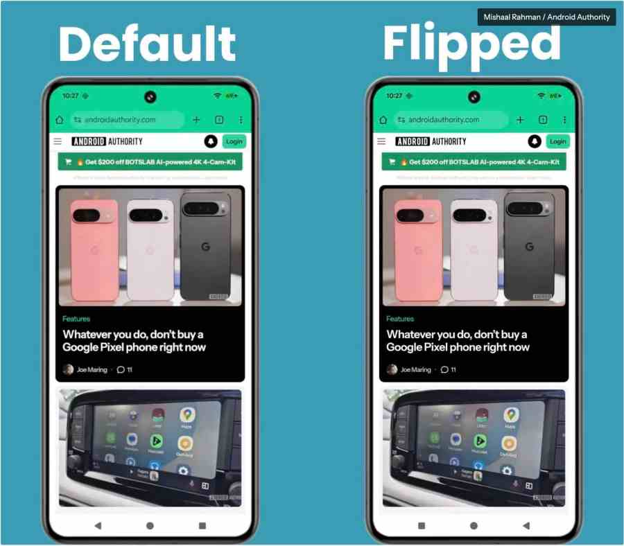 3 Tasten Navigation Flip