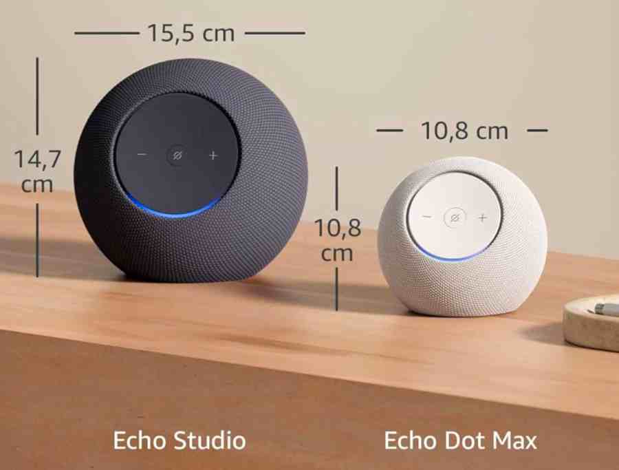 Amazon Echo Studio und Echo Dot Max