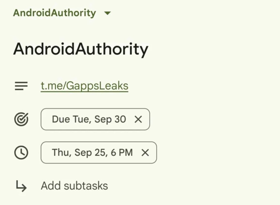 Google Tasks add Deadline 2