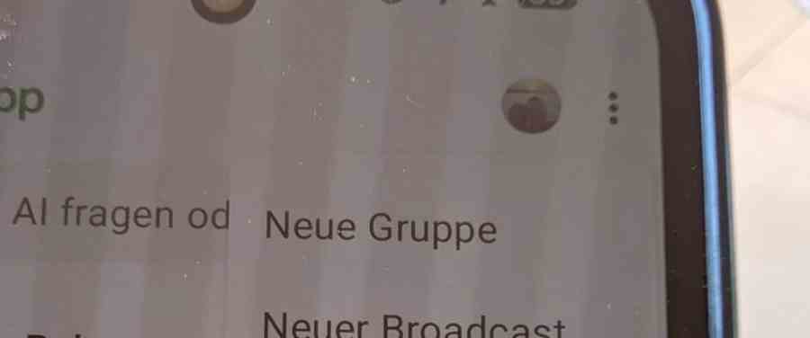 WhatsApp neue Profiltaste