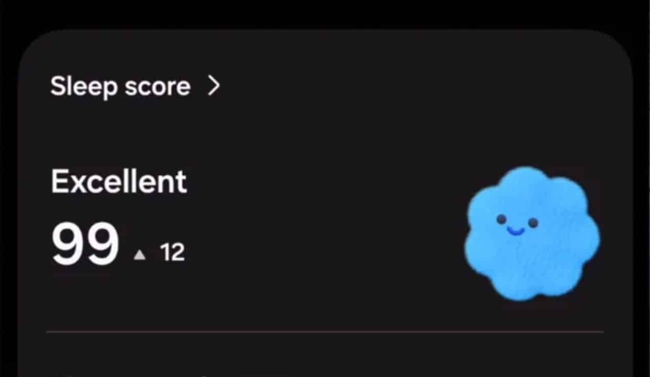 Sleep Score 99 Prozent Samsung