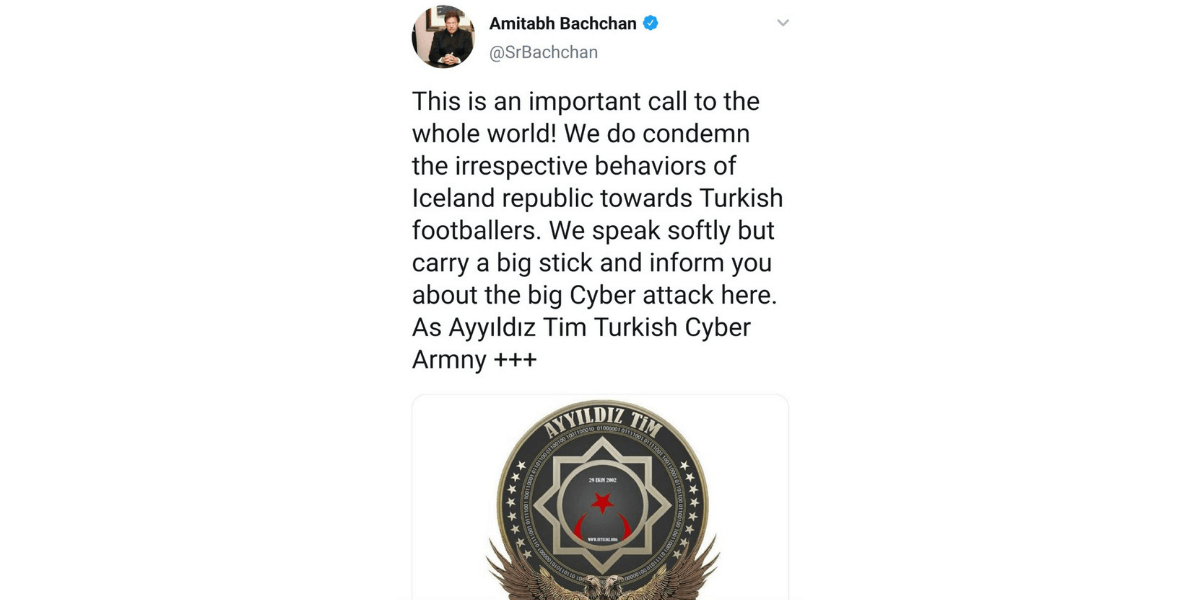 Amitabh Bachchan's Twitter account gets hacked by Turkish hackers, Mumbai Police initiates probe