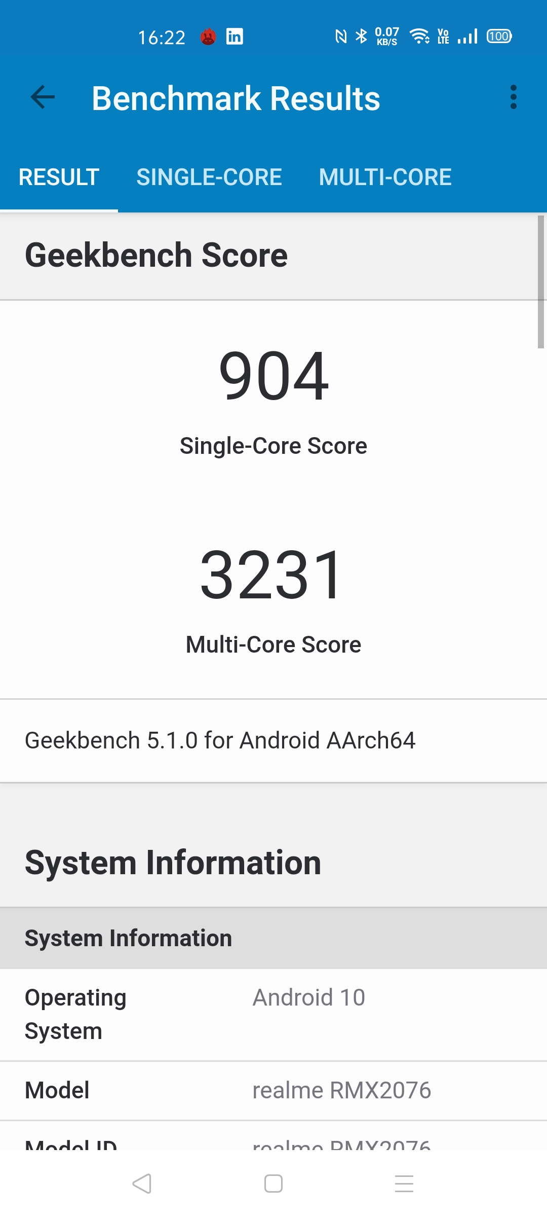 Realme X50 Pro benchmarks